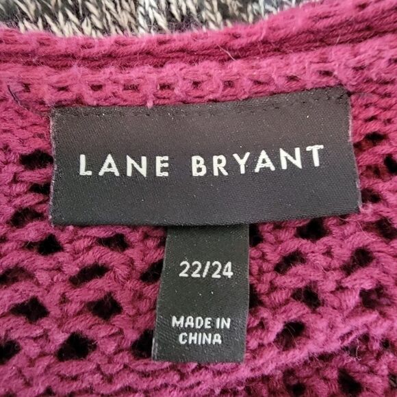 Lane Bryant open front weave cardigan sweater 22/24 - Picture 6 of 7
